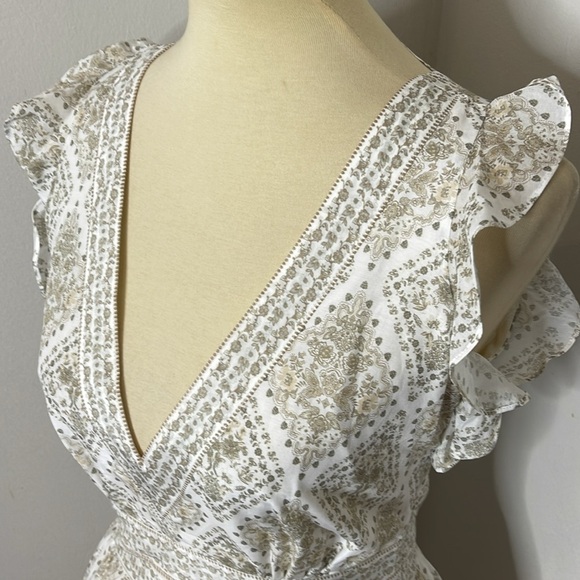 NWT‎ Intermix Orien Silk-Blend Tiered Maxi Dress - Picture 8 of 11